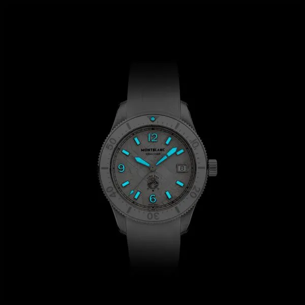 Montblanc Iced Sea Automatic Date 0 Oxygen White Dial Image 5 La Mine d'Or Moncton, NB