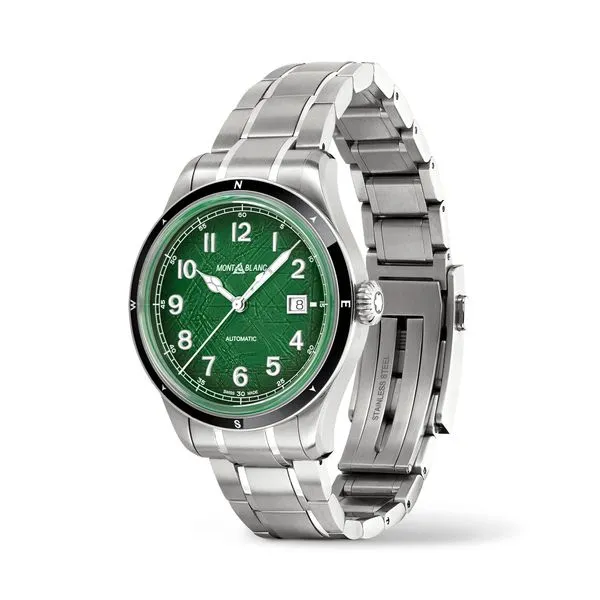 Montblanc 1858 Automatic Date 0 Oxygen Watch Green Dial Image 3 La Mine d'Or Moncton, NB