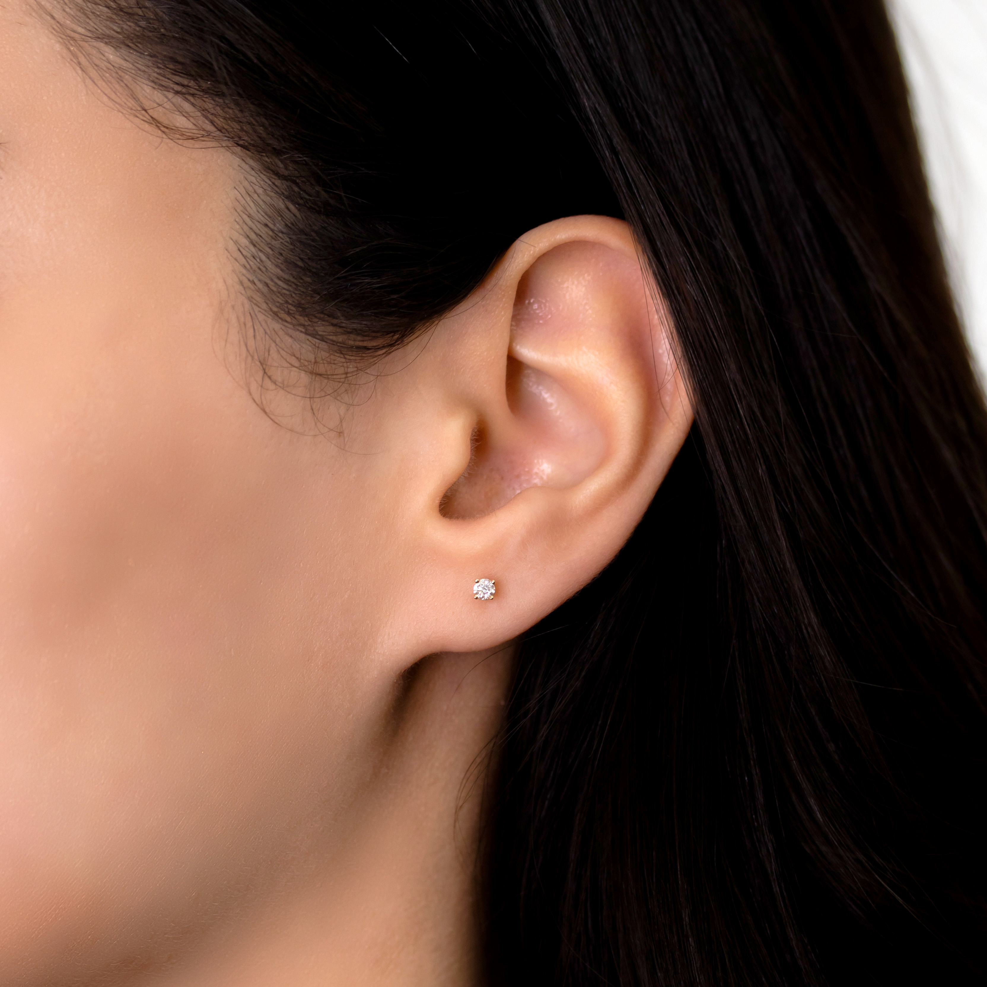 0.15tw Essential Collection Round Diamond Stud Earrings Image 4 La Mine d'Or Moncton, NB