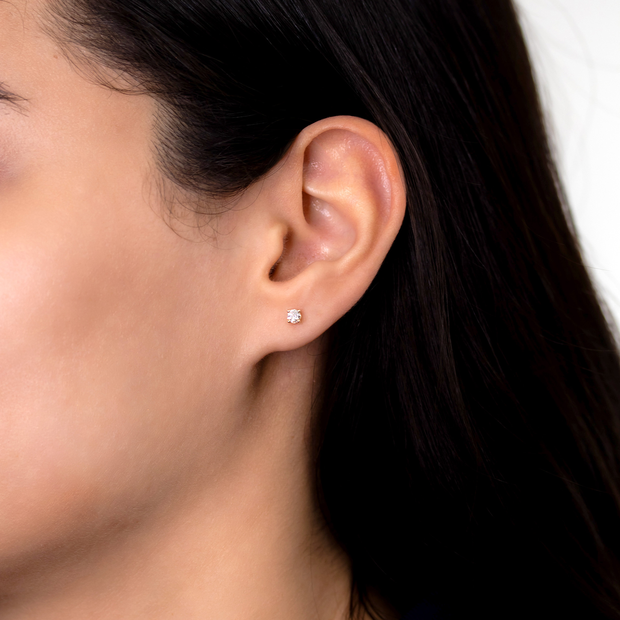 0.25tw Essential Collection Round Diamond Stud Earrings Image 4 La Mine d'Or Moncton, NB