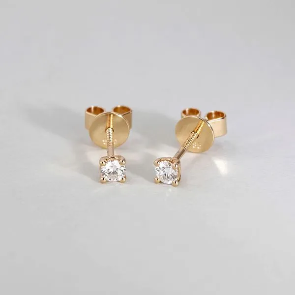 0.25tw Essential Collection Round Diamond Stud Earrings Image 3 La Mine d'Or Moncton, NB