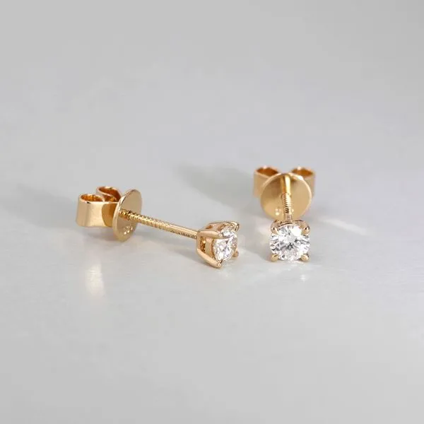 0.50tw Essential Collection Round Diamond Stud Earrings Image 3 La Mine d'Or Moncton, NB