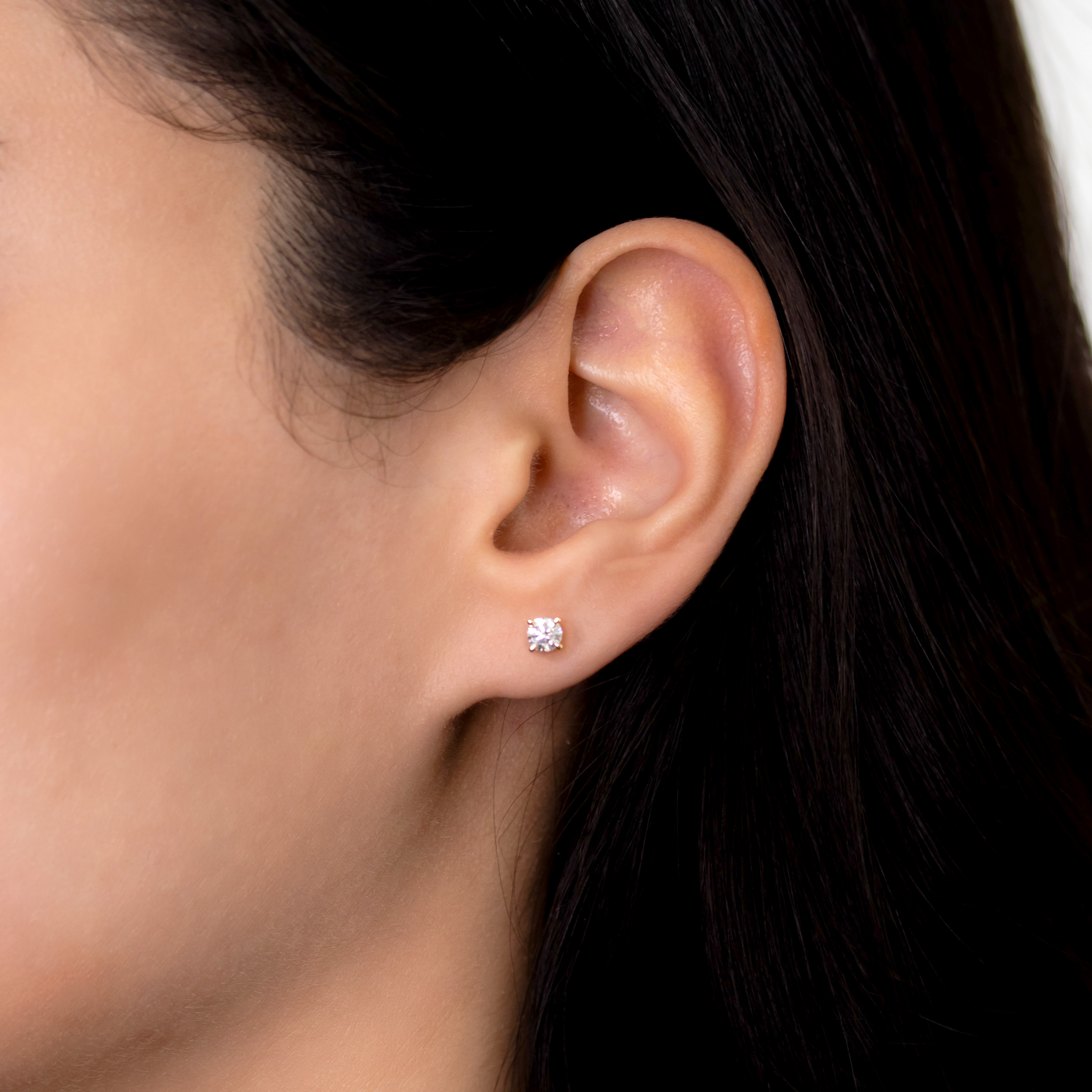 0.50tw Essential Collection Round Diamond Stud Earrings Image 4 La Mine d'Or Moncton, NB