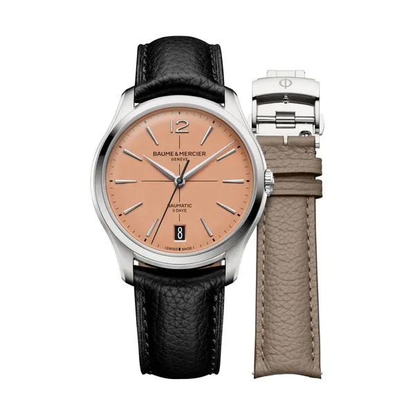 Baume & Mercier Clifton Automatic Watch Salmon Dial 39mm La Mine d'Or Moncton, NB