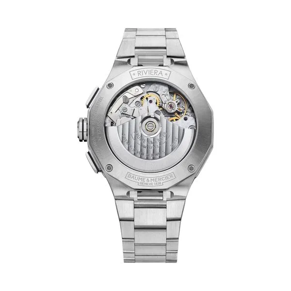 Baume & Mercier Riviera Automatic Chronograph White Dial 41mm Image 2 La Mine d'Or Moncton, NB
