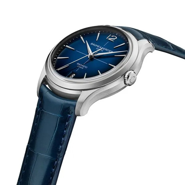Baume & Mercier Clifton Automatic Watch Blue Dial 39mm Image 3 La Mine d'Or Moncton, NB