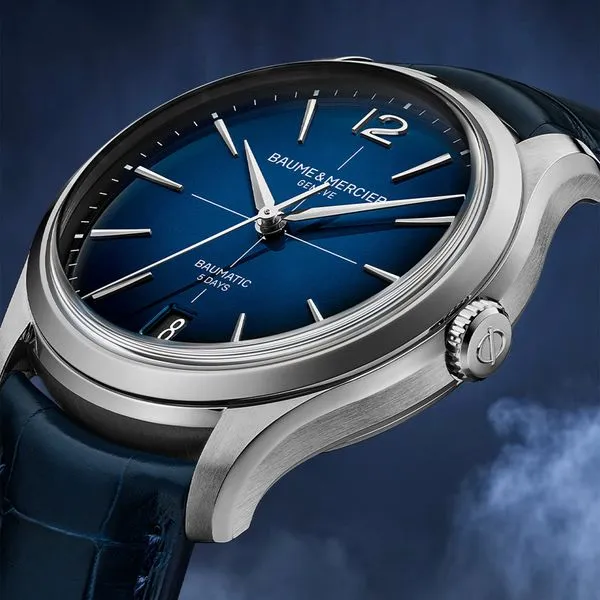 Baume & Mercier Clifton Automatic Watch Blue Dial 39mm Image 4 La Mine d'Or Moncton, NB