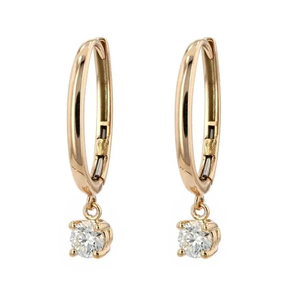 0.50tw Forevermark Round Brilliant French Drop Earrings La Mine d'Or Moncton, NB