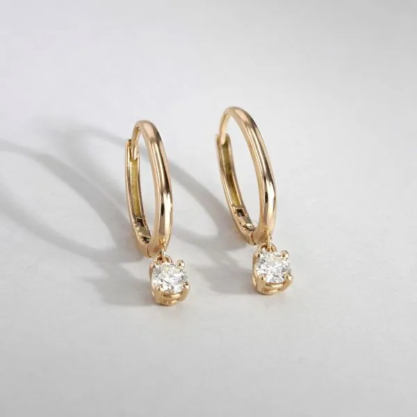 0.50tw Forevermark Round Brilliant French Drop Earrings Image 2 La Mine d'Or Moncton, NB