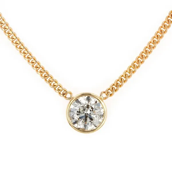 3.00ct Round Brilliant Diamond Solitaire Necklace La Mine d'Or Moncton, NB