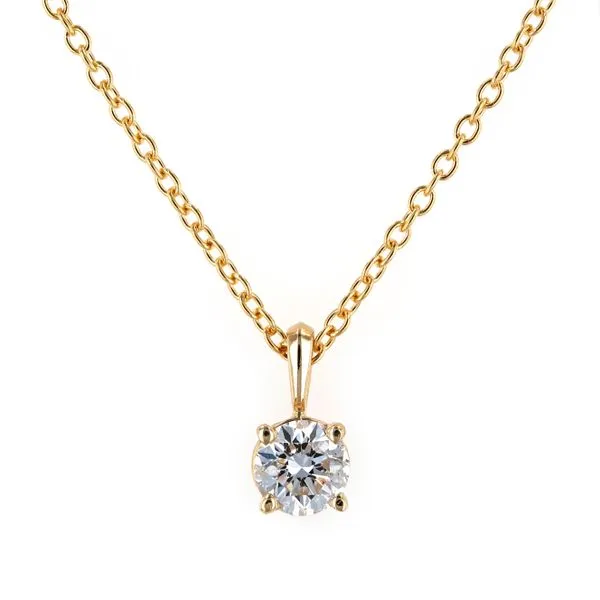 0.70ct Round Canadian Diamond Solitaire Pendant 18" La Mine d'Or Moncton, NB