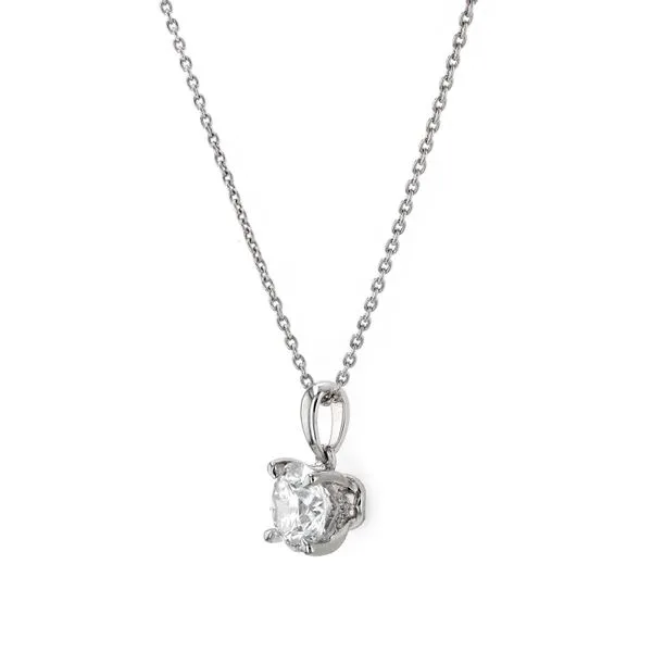 1.35tw Round Diamond Hidden Halo Pendant Image 2 La Mine d'Or Moncton, NB