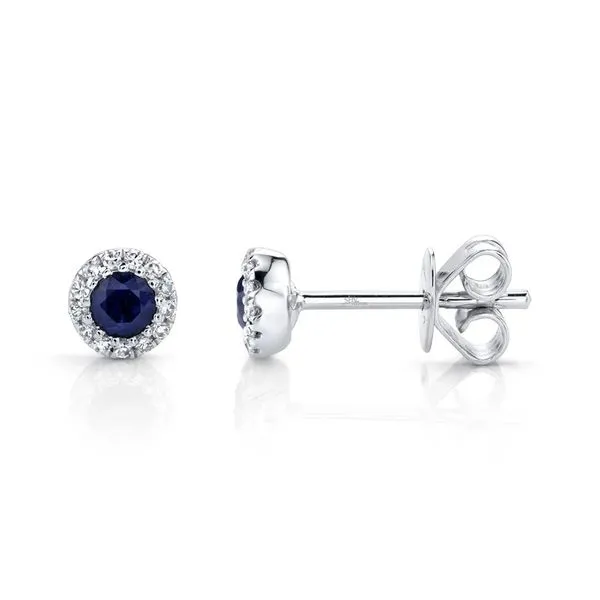 0.36tw Shy Creation Eden Sapphire & Diamond Stud Earrings Image 2 La Mine d'Or Moncton, NB