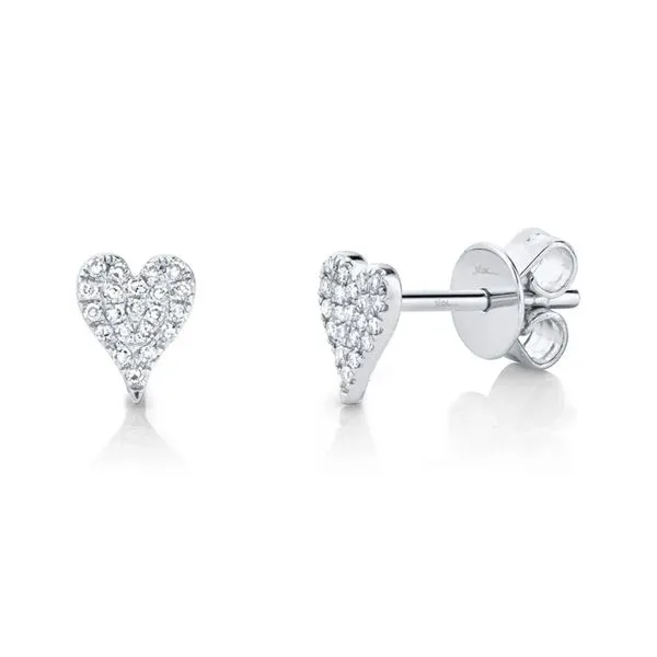 0.10tw Shy Creation Kate Diamond Heart Stud Earrings La Mine d'Or Moncton, NB