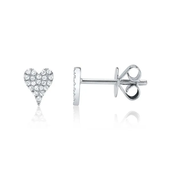 0.10tw Shy Creation Kate Diamond Heart Stud Earrings Image 2 La Mine d'Or Moncton, NB