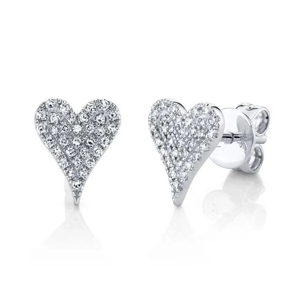 0.14tw Shy Creation Kate Diamond Heart Stud Earrings La Mine d'Or Moncton, NB