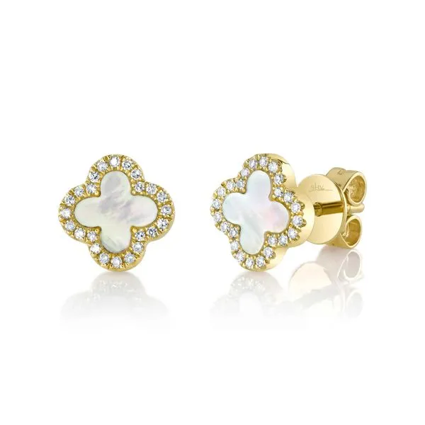 0.46tw Shy Creation Kate Mother of Pearl & Diamond Earrings La Mine d'Or Moncton, NB