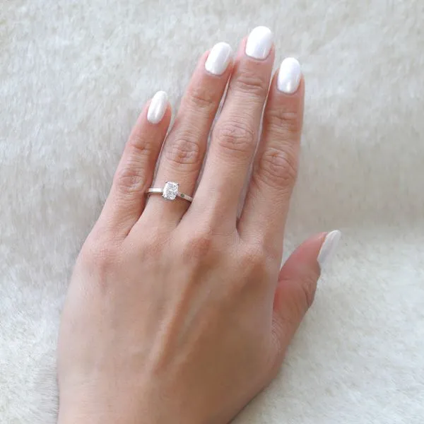 1.01ct Reno Cushion Diamond Solitaire Engagement Ring Image 5 La Mine d'Or Moncton, NB