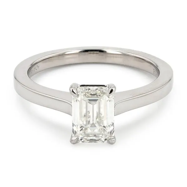 1.29ct Reno Emerald Diamond Solitaire Engagement Ring La Mine d'Or Moncton, NB