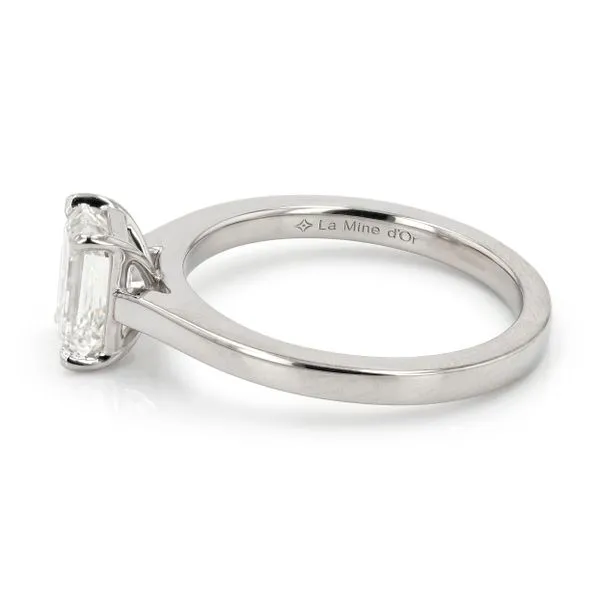 1.29ct Reno Emerald Diamond Solitaire Engagement Ring Image 2 La Mine d'Or Moncton, NB