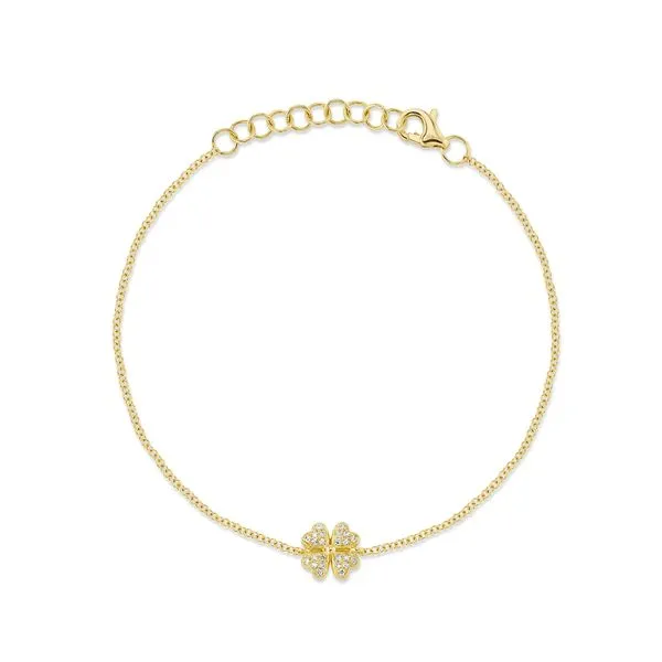 0.05tw Shy Creation Kate Diamond Clover Bracelet La Mine d'Or Moncton, NB