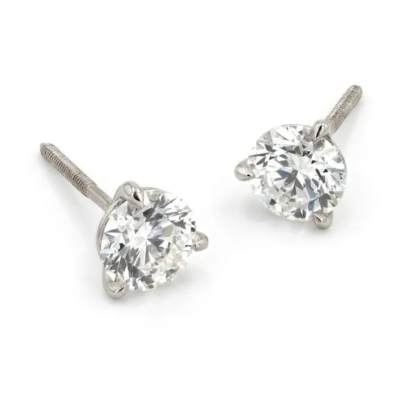1.86tw Signature Round Brilliant Diamond Stud Earrings La Mine d'Or Moncton, NB