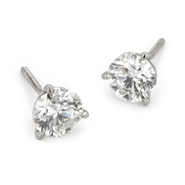2.41tw Signature Round Brilliant Diamond Stud Earrings La Mine d'Or Moncton, NB