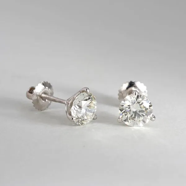 2.41tw Signature Round Brilliant Diamond Stud Earrings Image 2 La Mine d'Or Moncton, NB