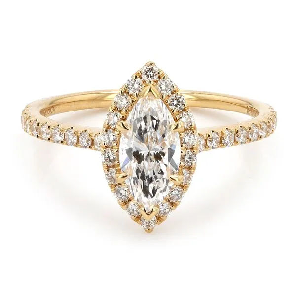 1.10tw Arizona Marquise Diamond Halo Engagement Ring La Mine d'Or Moncton, NB
