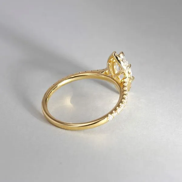 1.10tw Arizona Marquise Diamond Halo Engagement Ring Image 4 La Mine d'Or Moncton, NB
