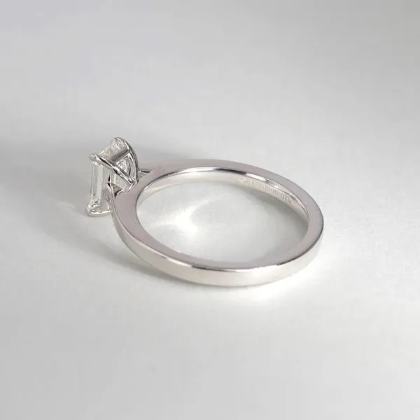 0.90ct Reno Emerald Diamond Solitaire Engagement Ring Image 4 La Mine d'Or Moncton, NB