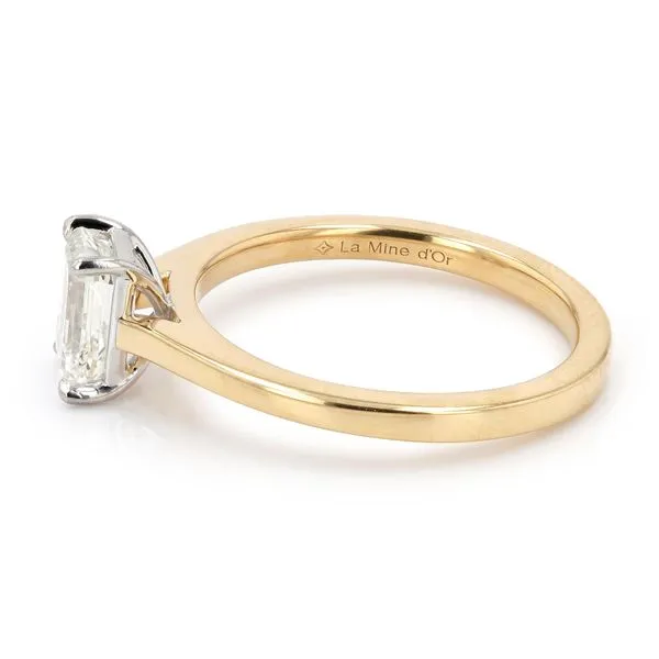 1.02ct Reno Emerald Diamond Solitaire Engagement Ring Image 2 La Mine d'Or Moncton, NB