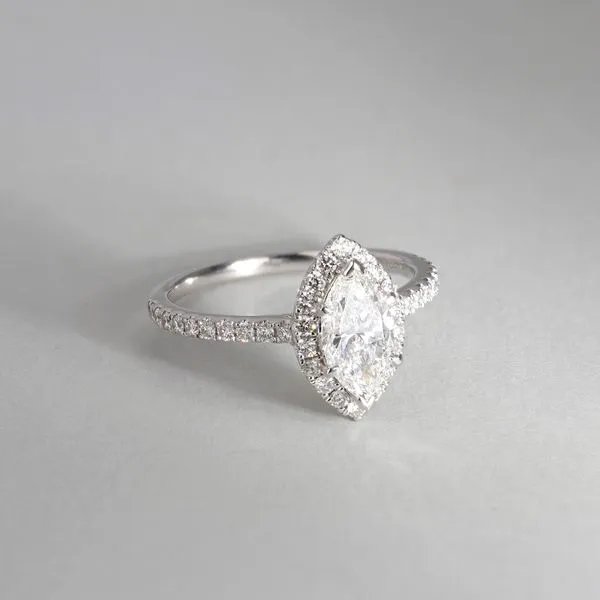 1.30tw Arizona Marquise Diamond Halo Engagement Ring Image 5 La Mine d'Or Moncton, NB