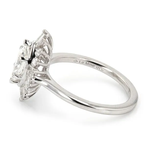 1.40tw Glamis Marquise Diamond Halo Engagement Ring Image 2 La Mine d'Or Moncton, NB