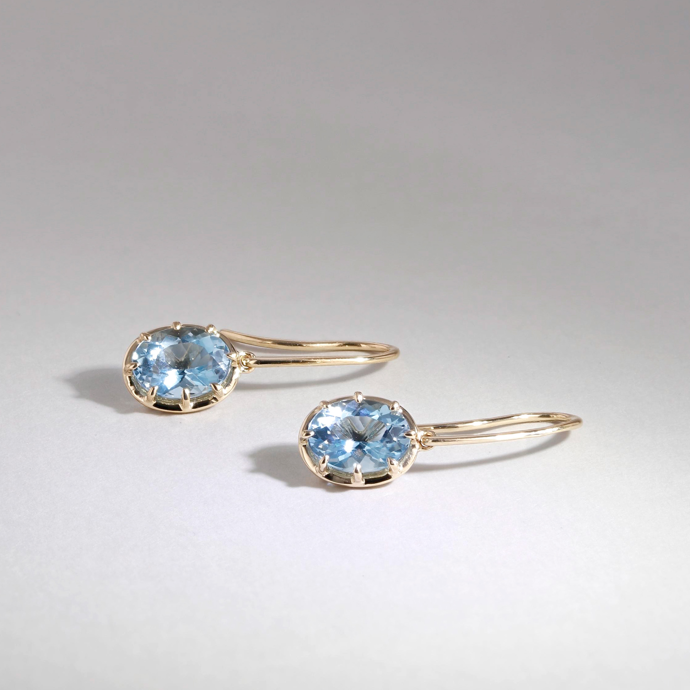 2.20tw Aquamarine French Drop earrings Image 2 La Mine d'Or Moncton, NB