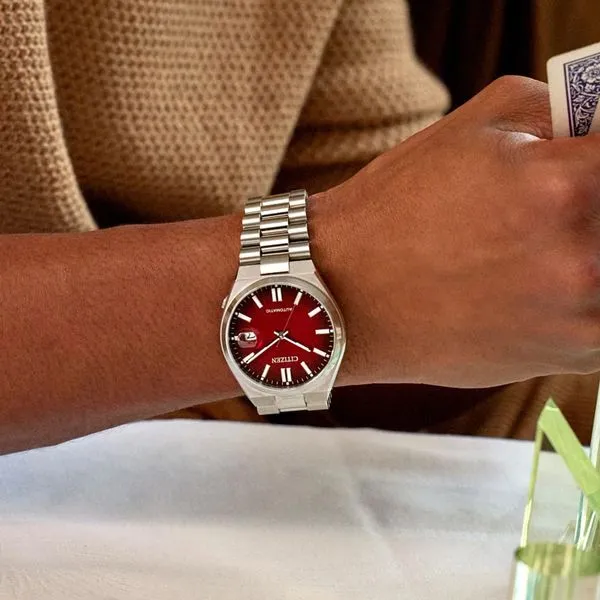 Citizen Tsuyosa Automatic Watch Red Dial 40mm Image 4 La Mine d'Or Moncton, NB