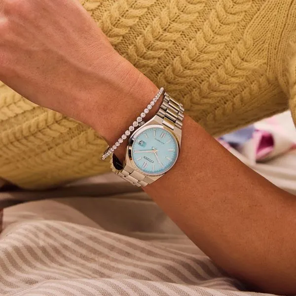 Citizen Tsuyosa Automatic Watch Ice Blue 37mm Image 5 La Mine d'Or Moncton, NB