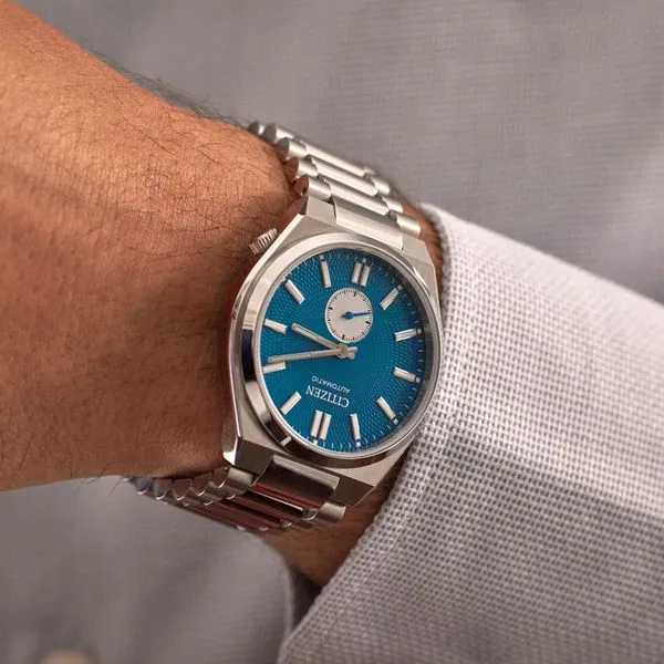 Citizen Tsuyosa Automatic Watch Textured Blue Dial 40mm Image 4 La Mine d'Or Moncton, NB