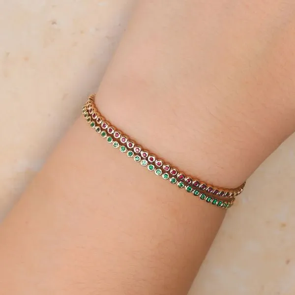 0.80tw Shy Creation Bailey Ruby Tennis Bracelet Image 2 La Mine d'Or Moncton, NB