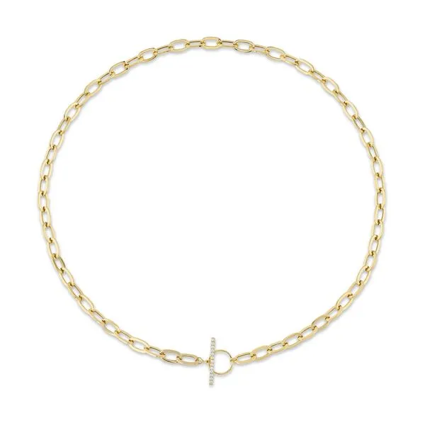 0.13tw Shy Creation Kate Diamond Bar Paper Clip Necklace La Mine d'Or Moncton, NB