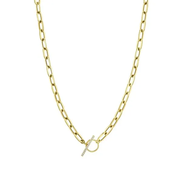 0.13tw Shy Creation Kate Diamond Bar Paper Clip Necklace Image 2 La Mine d'Or Moncton, NB