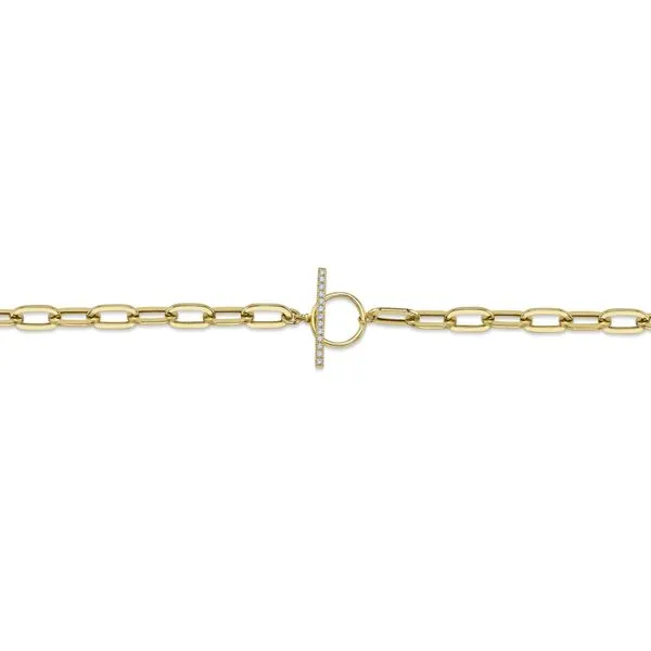 0.13tw Shy Creation Kate Diamond Bar Paper Clip Necklace Image 3 La Mine d'Or Moncton, NB