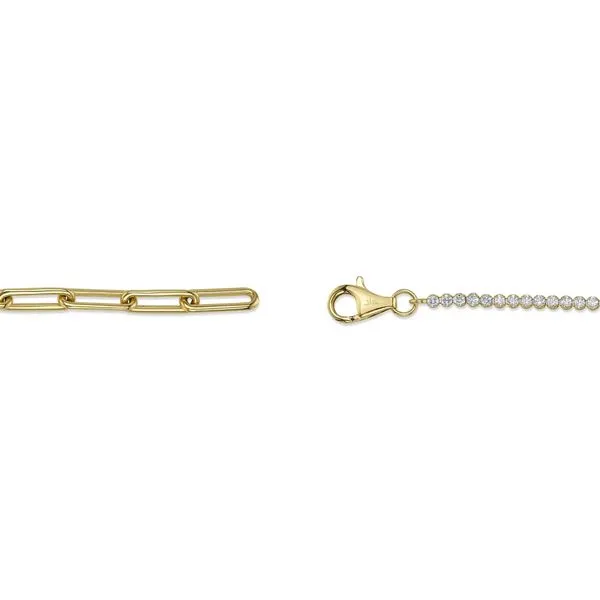 0.66tw Shy Creation Kate Diamond Paper Clip Link Bracelet Image 4 La Mine d'Or Moncton, NB