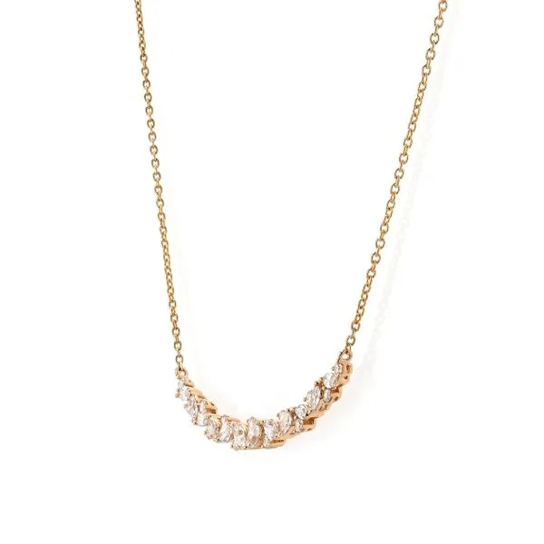 0.70tw Together Marquise and Round Diamond Necklace Image 2 La Mine d'Or Moncton, NB