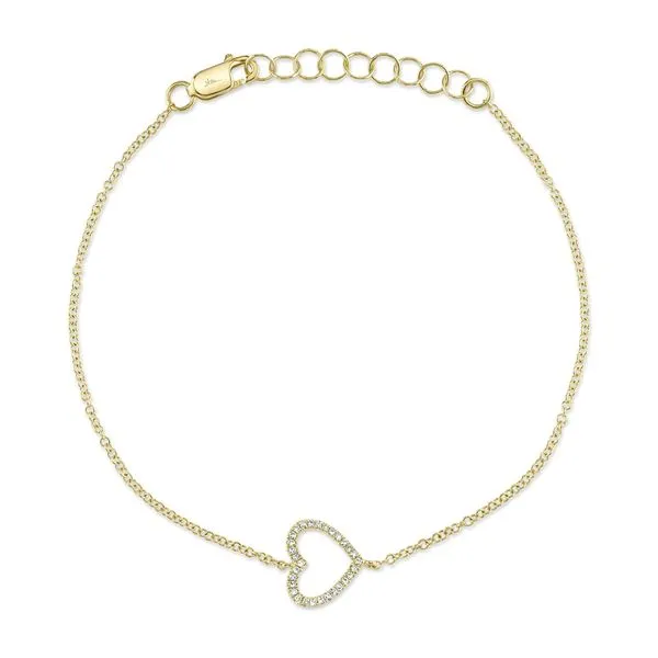 0.06tw Shy Creation Kate Diamond Pave Heart Bracelet La Mine d'Or Moncton, NB