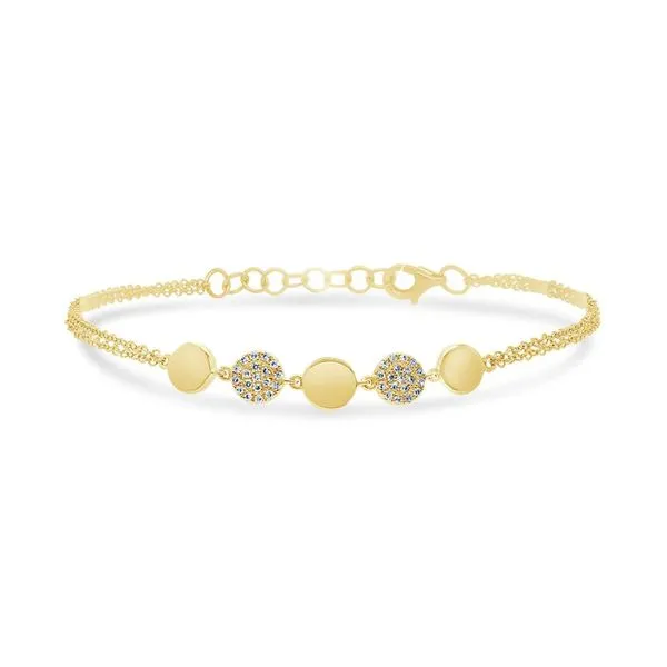 0.11tw Shy Creation Kate Diamond Pave Circle Bracelet La Mine d'Or Moncton, NB