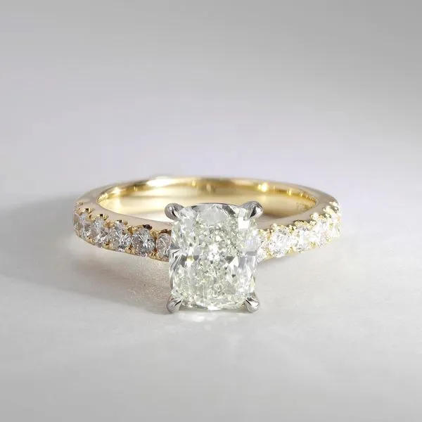 2.56tw Rome Diamond Cushion Pave Engagement Ring Image 3 La Mine d'Or Moncton, NB