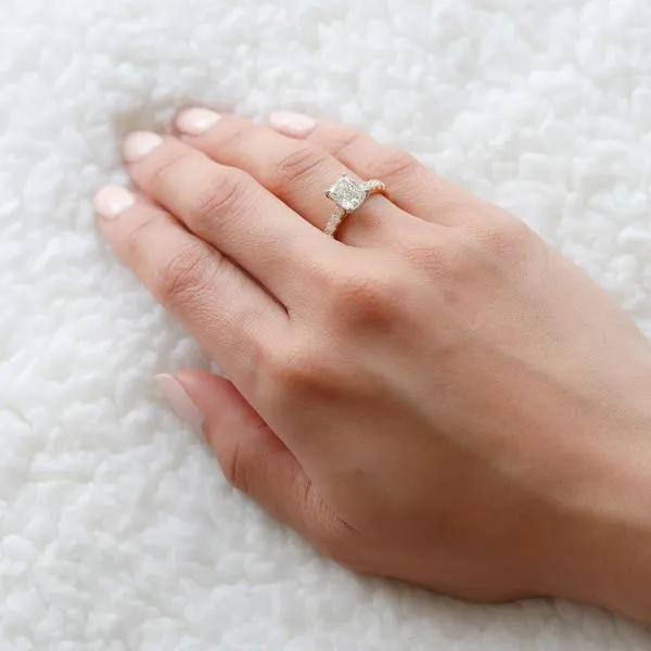 2.56tw Rome Diamond Cushion Pave Engagement Ring Image 5 La Mine d'Or Moncton, NB