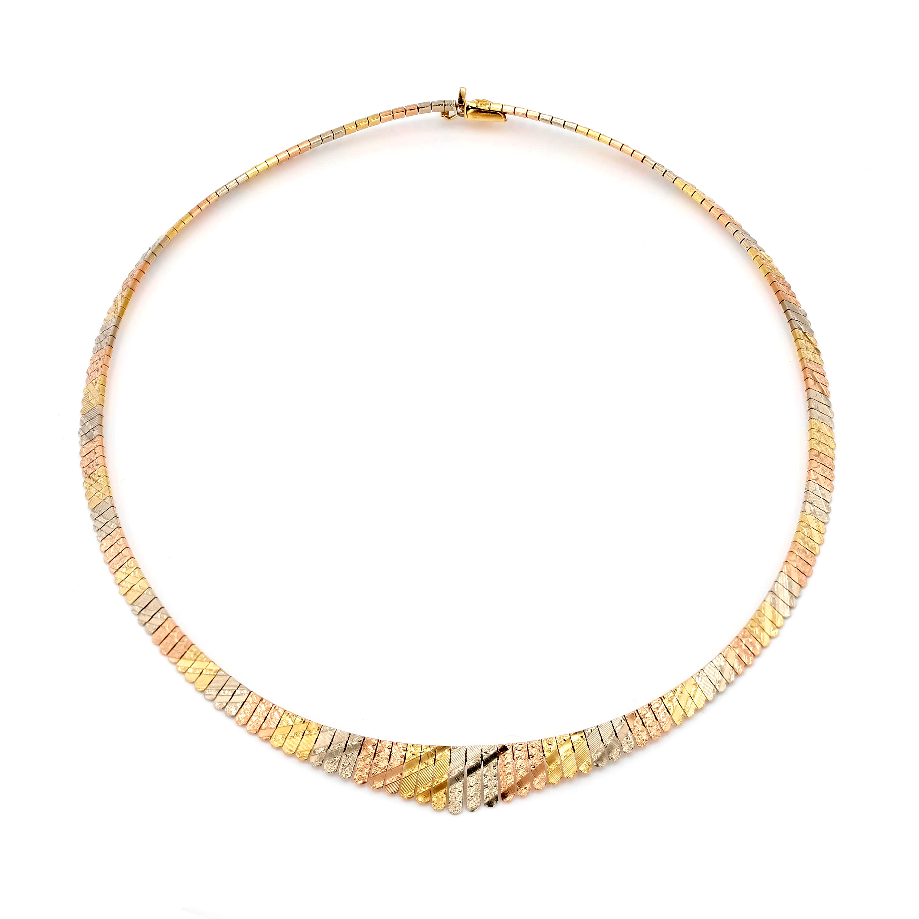 Estate Tri-Color Necklace 18kt Gold La Mine d'Or Moncton, NB