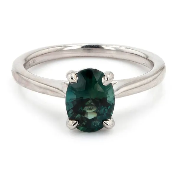1.60ct Rio Oval Teal Sapphire Solitaire Ring La Mine d'Or Moncton, NB